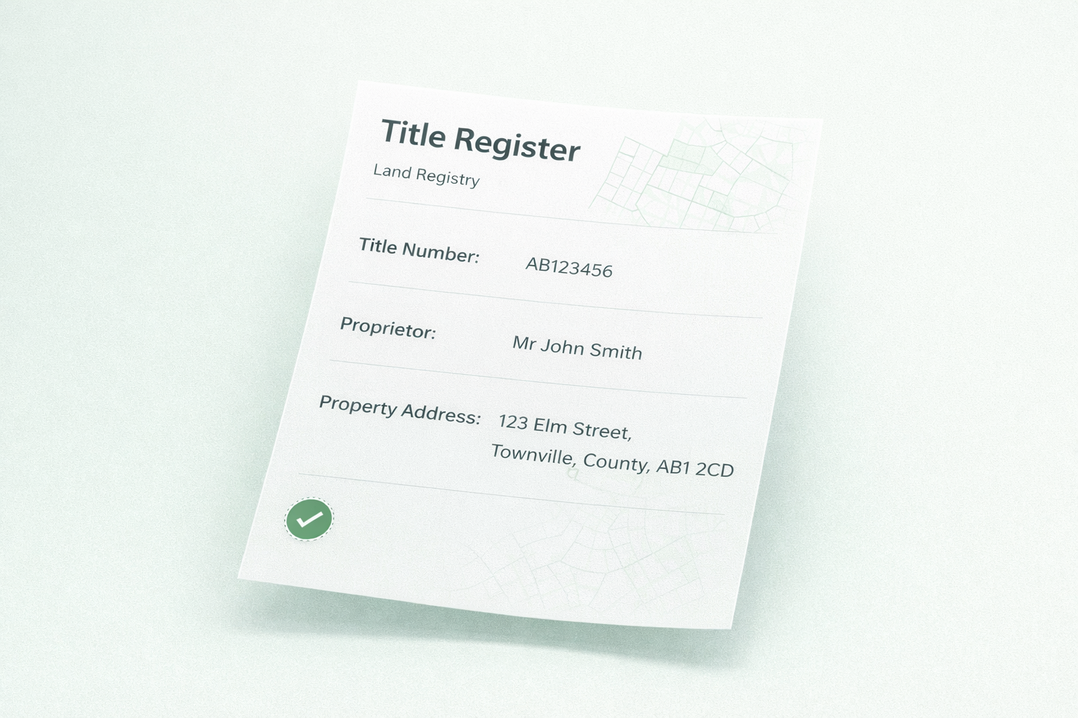 Official property document search